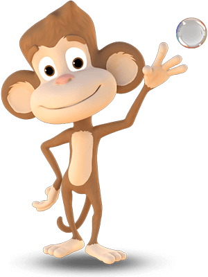 Jungle Monkeyz Adventure Golf - Alex beždžionė - mini golfo paslaugos Kaune