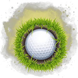 Minig golfas - kamuoliukas žolėje