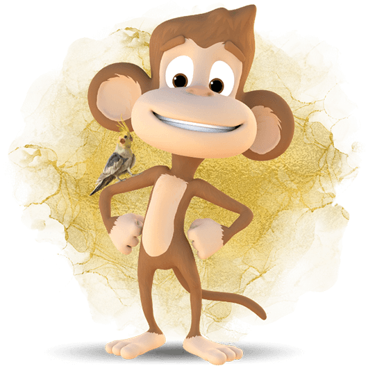 Jungle Monkeyz Adventure Golf - Alex beždžionė vakarėlių ir grupinių mmini golfo užsakymų puslapyje